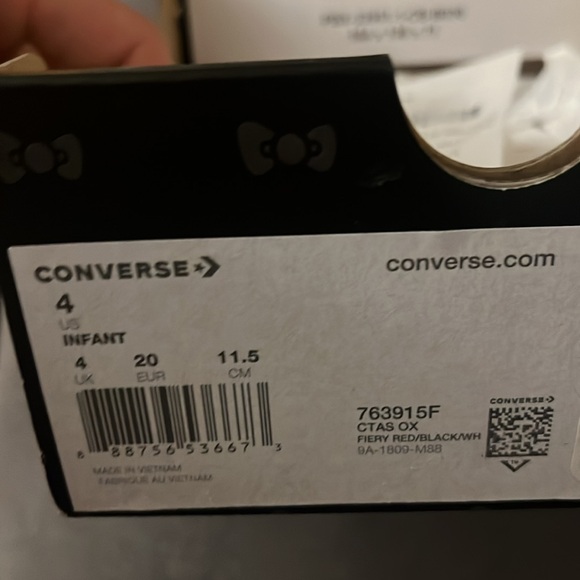 Hello Kitty Converse Infant Sneakers - Picture 3 of 3